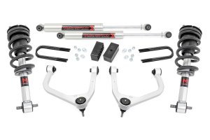 GMC Sierra 1500 Suspension Lift Kit - Front + Rear - Rough Country - 3.5 Inch Lift | Mono Leaf Rear | M1 Struts/M1 - '19-'25